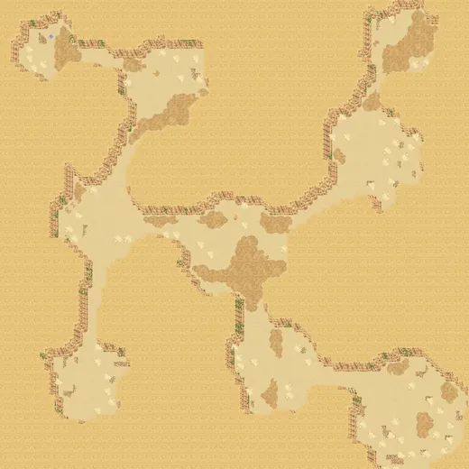 Mapa da Caverna de Areia